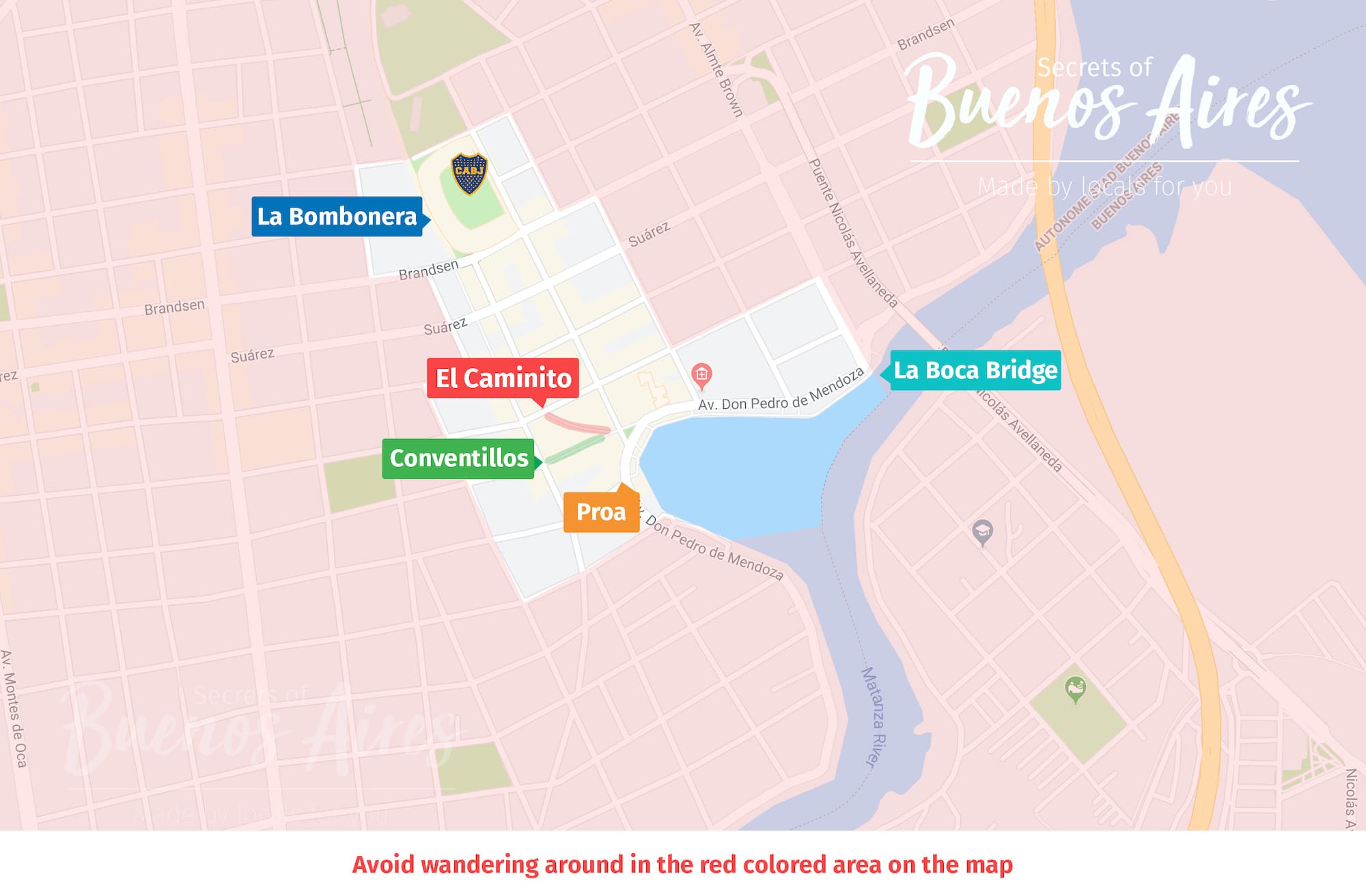 La Boca Buenos Aires Safety Safe Map